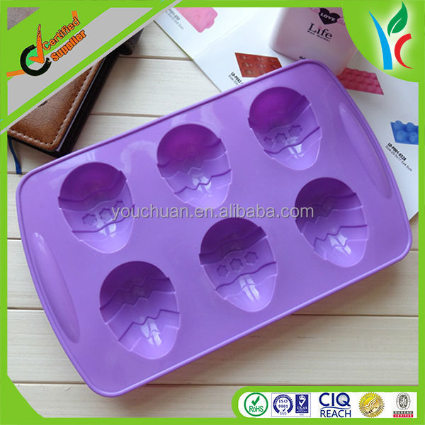Easter Egg Shaped Silicone Chocolate Mould, Lucky Egg Pudding Cake Mould