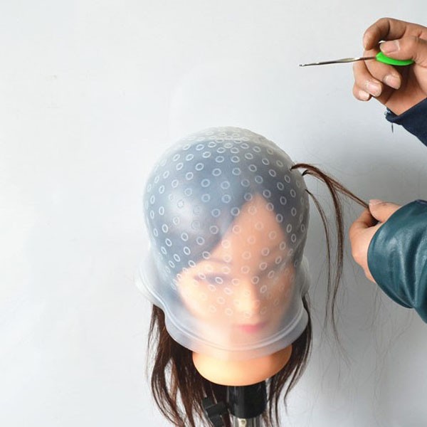 Renjiaファクトリーアウトレット再利用可能なシリコーン髪を強調染料キャップで低価格 問屋・仕入れ・卸・卸売り