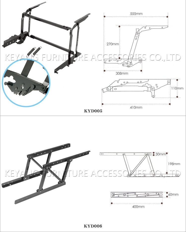 高品質家具部品延長テーブル機構折りたたみテーブル機構で春仕入れ・メーカー・工場