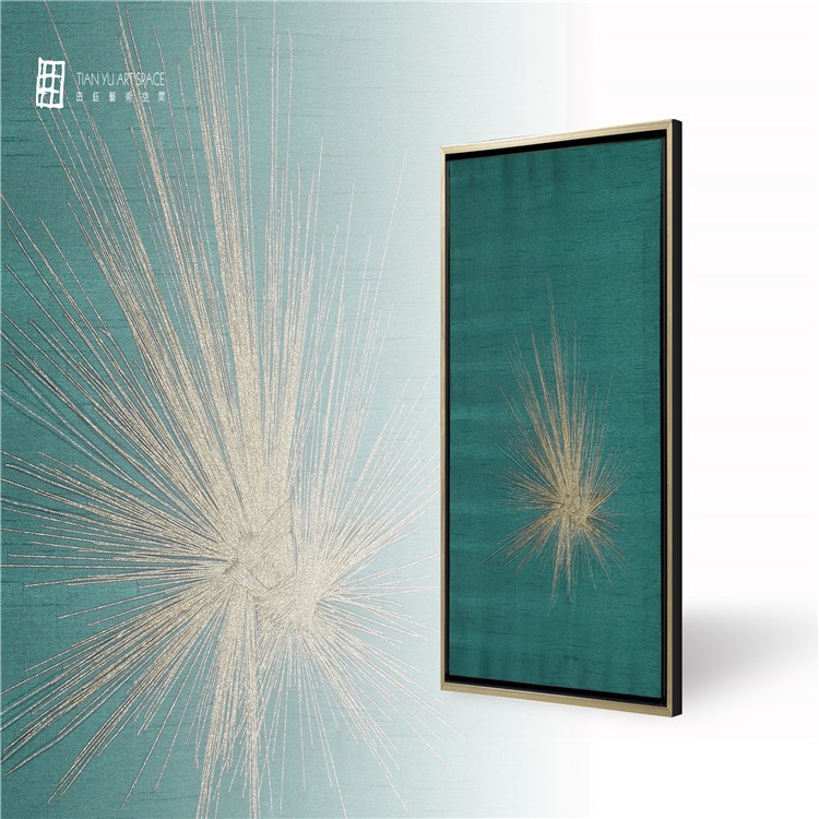 Hand Made Rope Art Abstract Painting For Wall Decor With Chinese