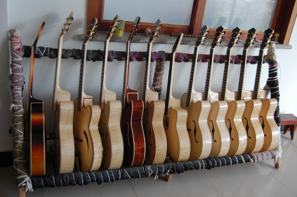 Yunzhi完全手作り非カッタウェイアーチトップギターアコースティックギター仕入れ・メーカー・工場