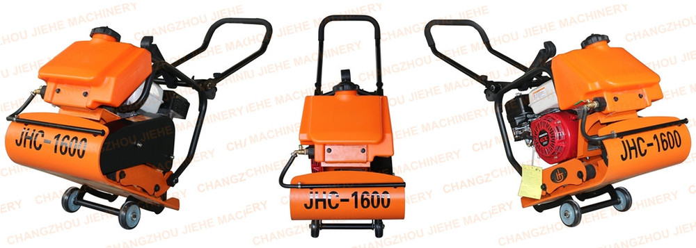 portable walk-behind manual operate roller compactor machine with spraying system and strong shock tube(JHC-1600)
