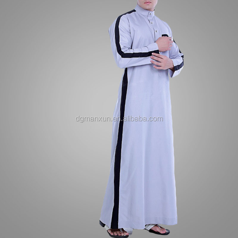 New design men islamic clothing full Length men jubah abaya