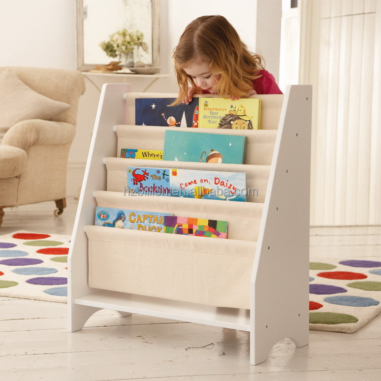 Wooden Children Canvas Magazine Rack Bookshelf Display Buy