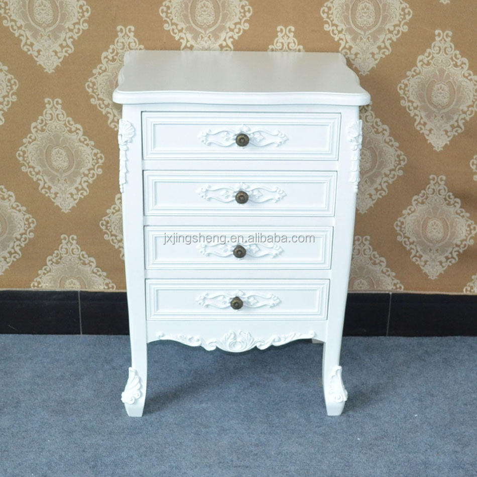 Nieuw design witte eiken meubelen woonkamer kast met 4 laden ... Woonkamer design witte