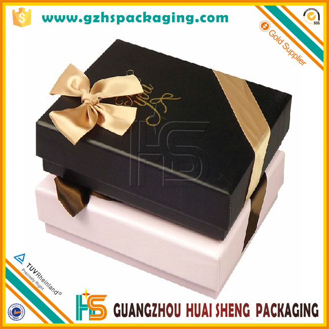 2015 new custom gift box, paper bow tie storage packaging box