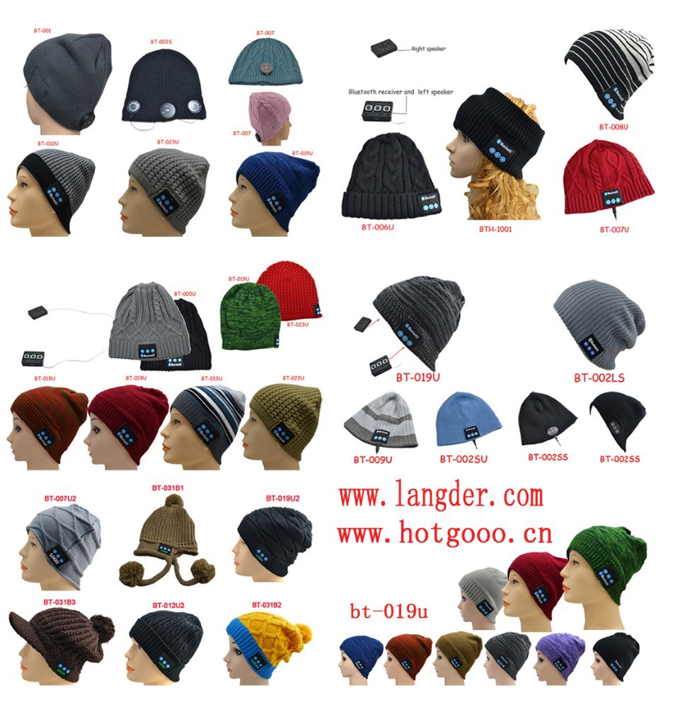 for choice headphone beanie types,various hat bluetooth colors  hat ,more beanie types