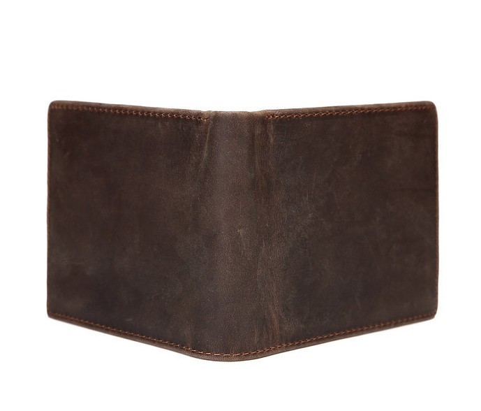 OEMPROMO Wholesale genuine crazy horse leather credit card holder wallet for men