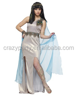 エジプトの女神デザイン2014年ナイルの衣装のコスプレクリスマスプレゼント古代ドレス女性のためのカーニバルパーティー衣装問屋・仕入れ・卸・卸売り