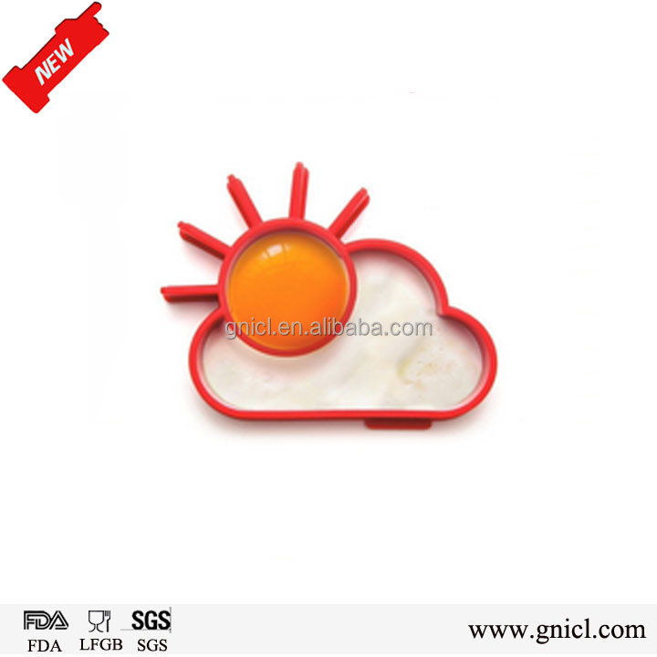 Custom shaped funny silicone cake tool silicone fry egg mold