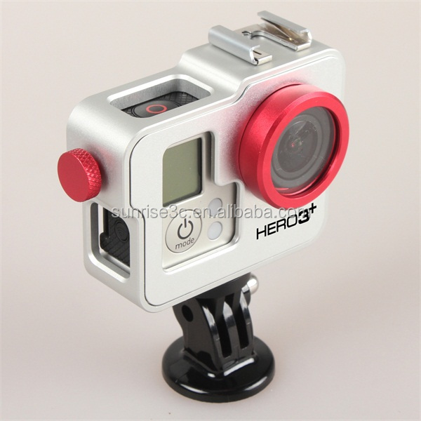 保護ハウジングケースアルミケース/シェル/3+goproヒーロー用カバー問屋・仕入れ・卸・卸売り