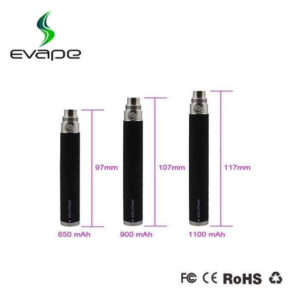 wholesale e cig variable voltage ego c twist/ego twist battery