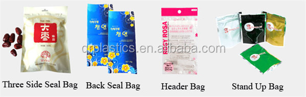 tea bag with zipper/stand up bag for tea packaging