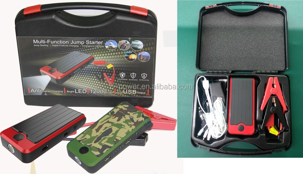 HOT 12V 12000mAh multi-function lithium battery jump starter