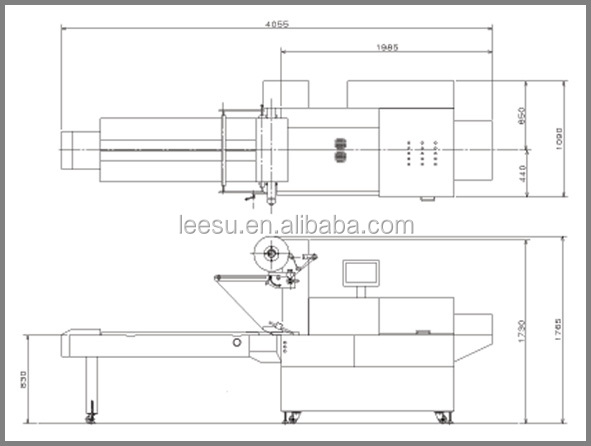 SGM090-3A-P/T Horizontal Flow Automatic Pillow Chocolate Bar Packing Machine