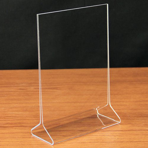 Vertical Acrylic Sign Holder 5x7,Tabletop Clear Acrylic Display Card
