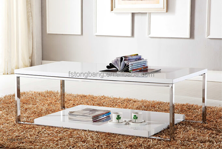 tb high gloss white coffee table