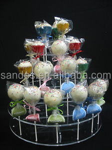 Unique Crystal Clear Square Acrylic Lollipop Rack