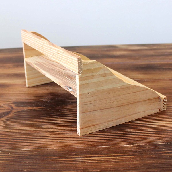 pine wood plant shelf