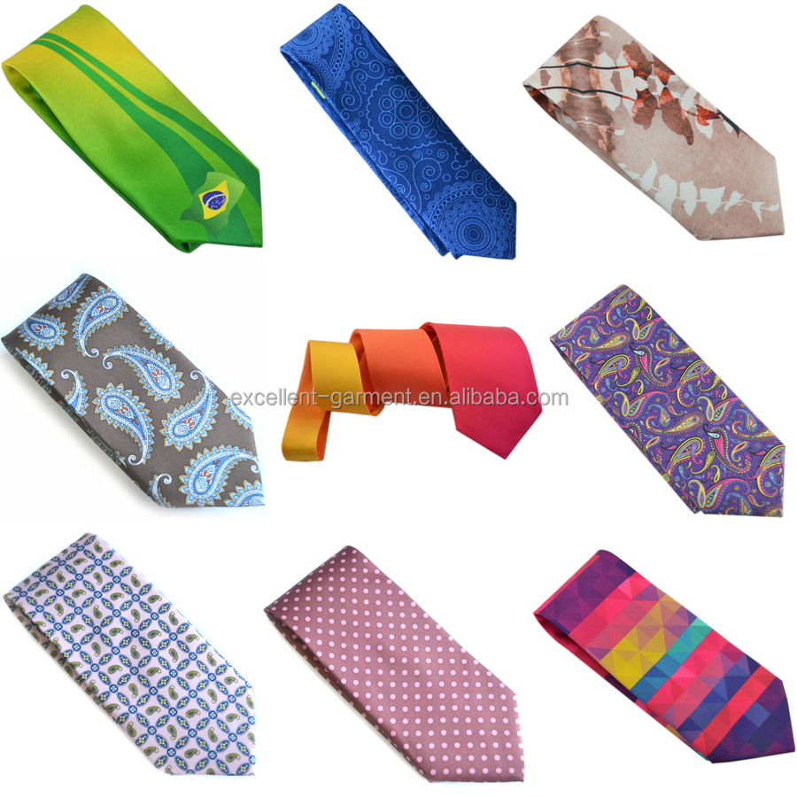 高品質の安い価格ポリエステル手はネクタイを印刷した仕入れ・メーカー・工場