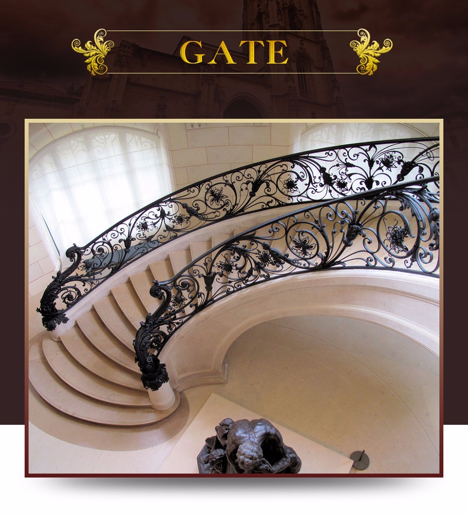 New House Style Stair Banisters And Railings With Durable Material