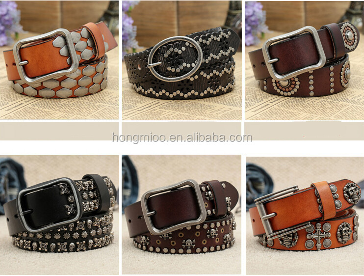rock punk belt Skull cowboy belt decorated belt仕入れ・メーカー・工場