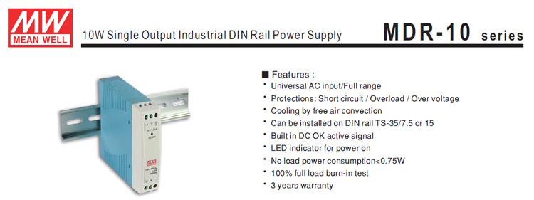 Dinレール電源meanwellスイッチング電源mdr-10-55v2a/smps/psu仕入れ・メーカー・工場