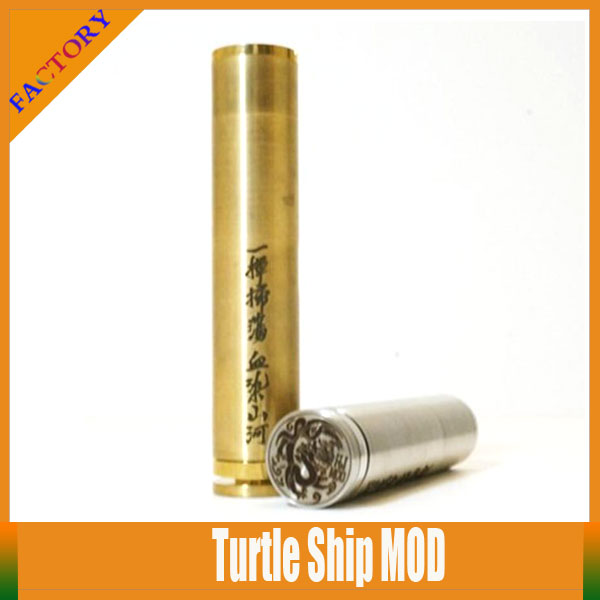 Hottest ecig mechanical mod turtle ship v2 mod, turtle ship mod clone v2 SS for 18350/18500/18650 batteries