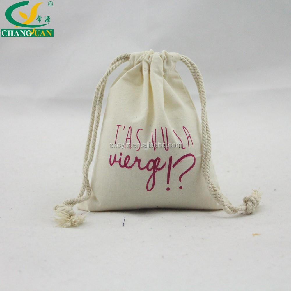 small cotton sling bags  cotton canvas bag with rope