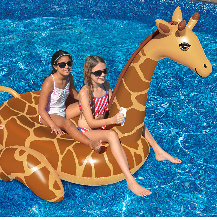 Source heavy duty vinyl Inflatable Giraffe Ride-On Swimming Pool