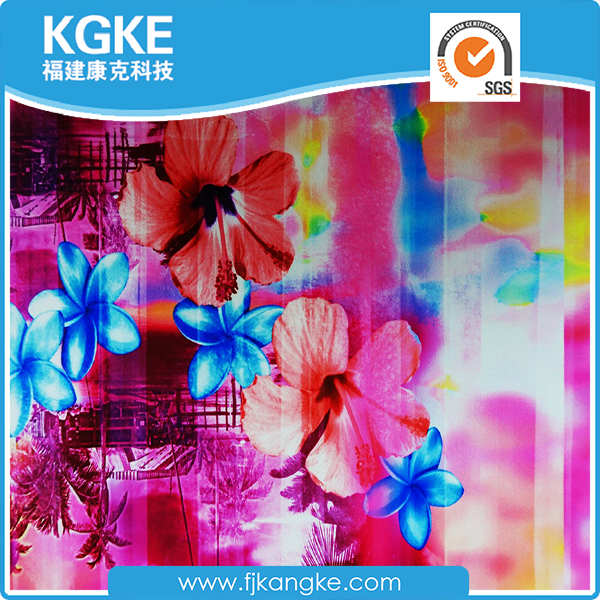 Print floral polyester fabric