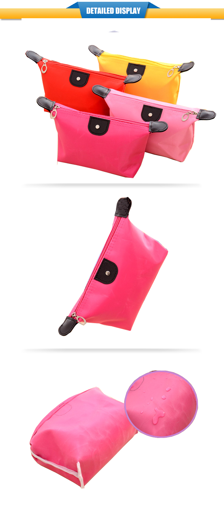 旅行のハンドバッグファッションプロモーション2015防水pvcジッパー財布化粧ポーチ女性のための仕入れ・メーカー・工場