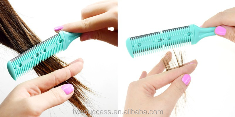 Multifuntional ABS Blue color cool Swiss Army knife hair comb .jpg