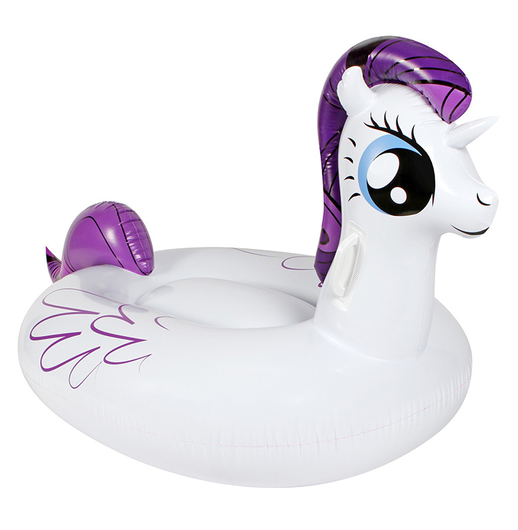 Heavy Duty Pvc White Inflatable Big Pony Pool Float Durable Plastic