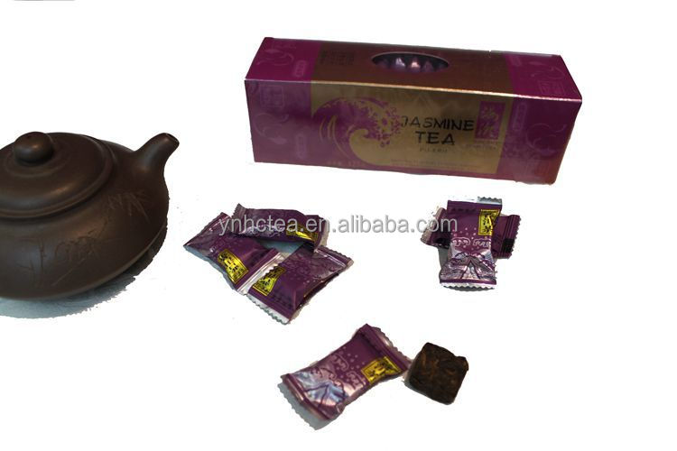 125g Cube Sugar Shaped Jasmine Pu-erh Tea