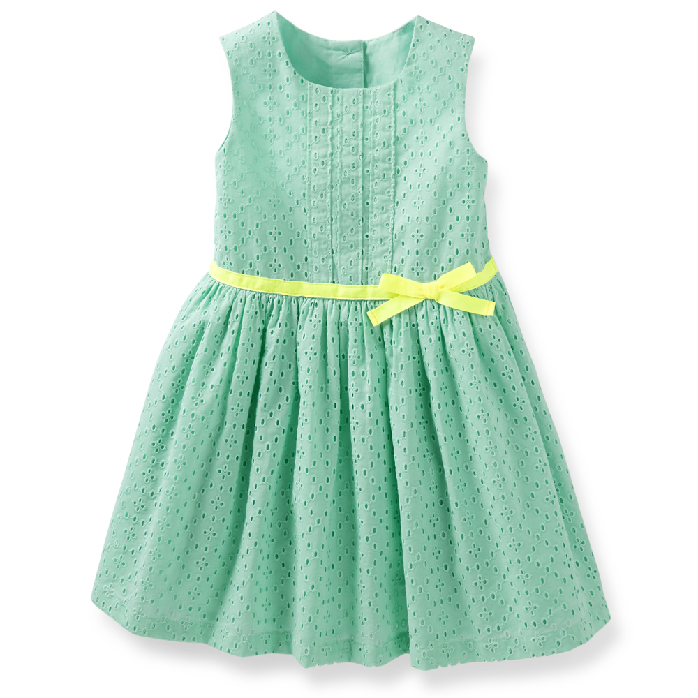 緑姫夏袖なしの女の子の赤ちゃんのドレスカットシャツ仕入れ・メーカー・工場