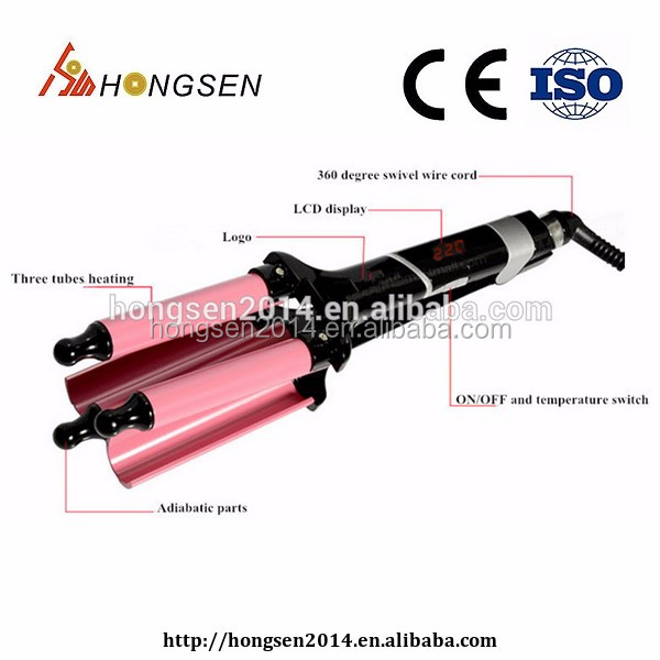 Best selling name brand electric hair brush comb hair straightener