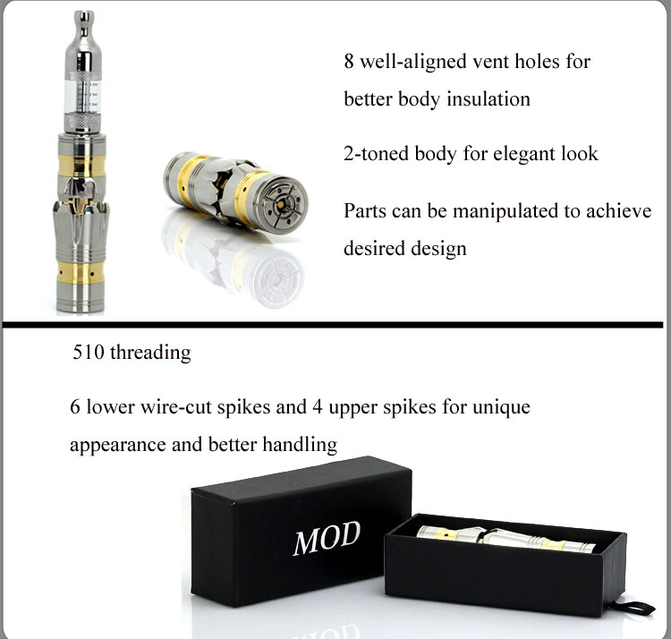 ecigator ecig mechanical mod maraxus mod e cigarette bbtank t1 vaporizer pen