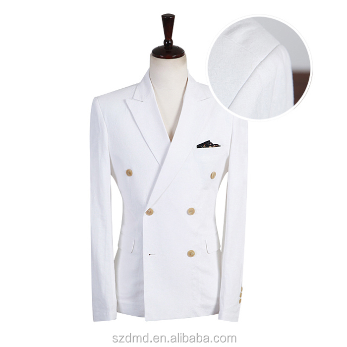 高品質の平野色メンズホワイトダブルブレストスーツ仕入れ・メーカー・工場