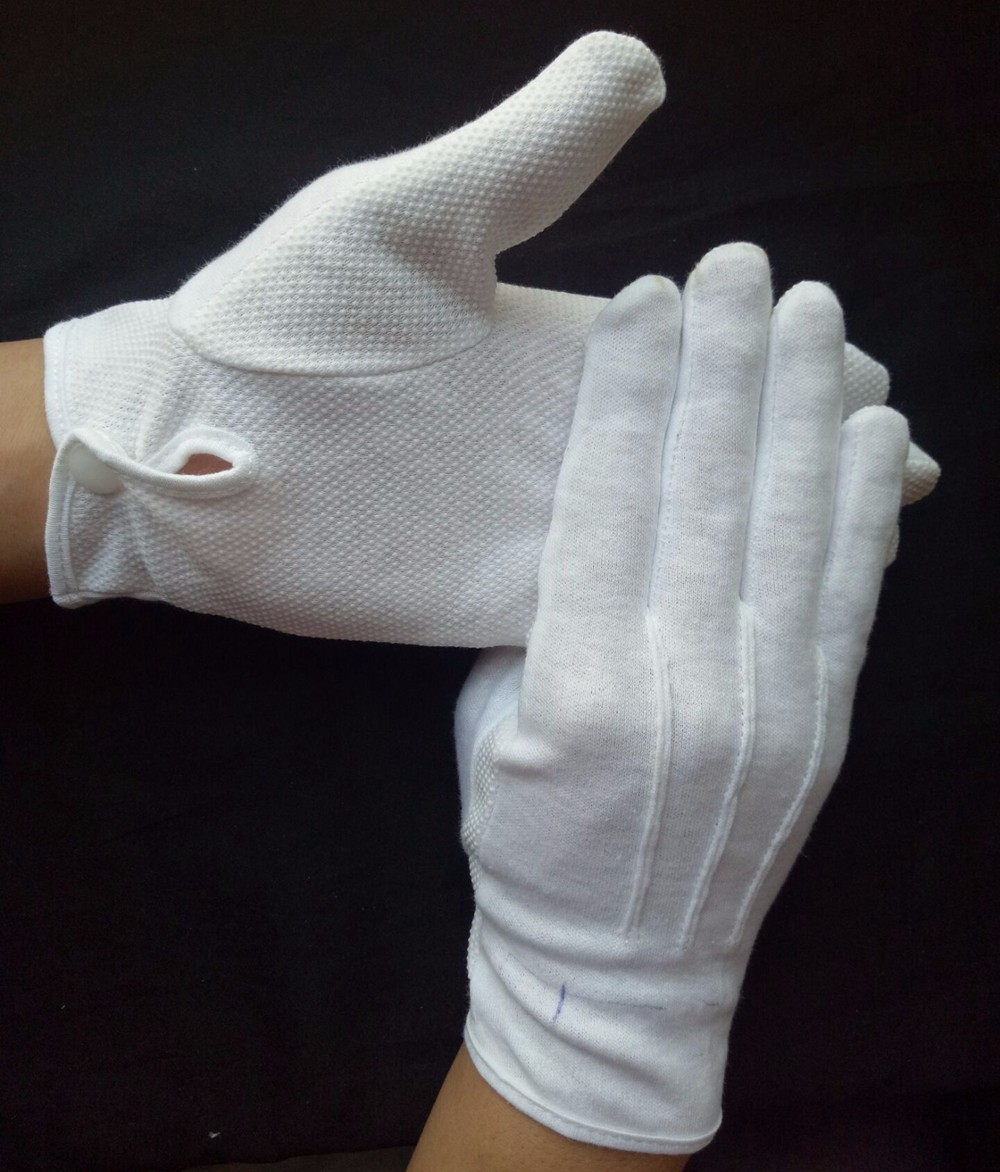 Supply Work Band Formal Funeral Liner Ceremony Cotton Gloves White