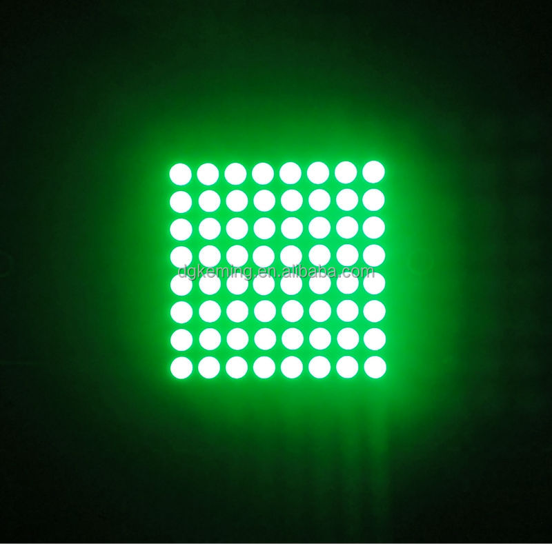 20x20mm matrix 1.9mm dots 8x8 array red color led dot matrix led display