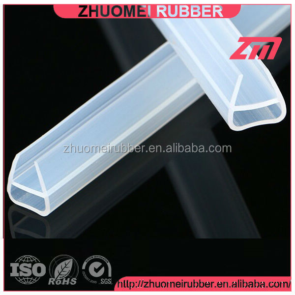 Silicone Rubber Shower Glass Edge Trim Seals Buy Silicone Shower