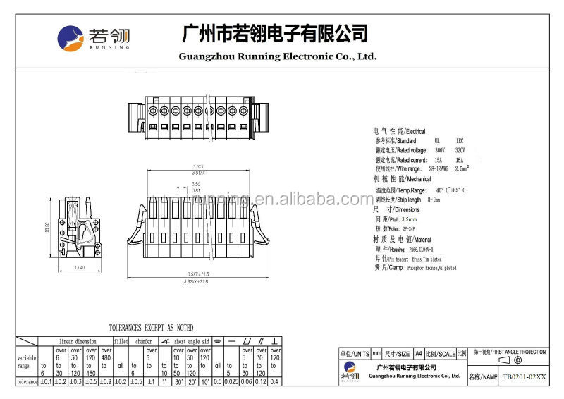 Mcs3.5mmメスプラグイン可能なミニwagoコネクタ付きの100％mismatingから保護されてい仕入れ・メーカー・工場