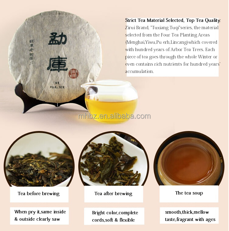 Compressed Mengku large leaf puerh tea