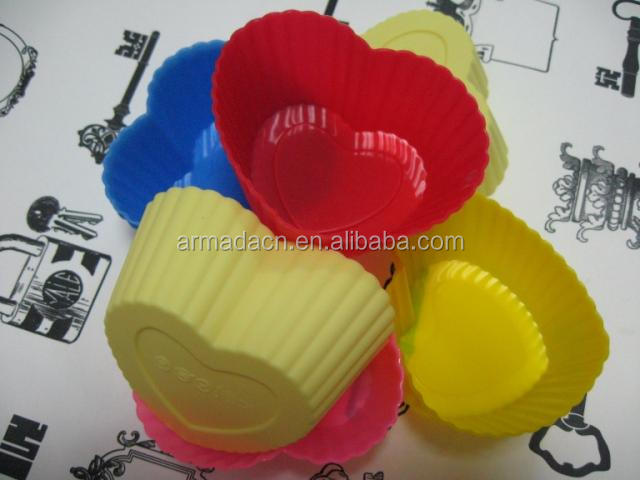 2014 FDA & LFGB standard high quality heart shaped silicone lace molds for cake decorating