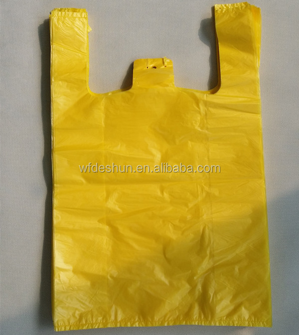 生分解性hdpeプラスチック製のt- シャツ買い物袋工場仕入れ・メーカー・工場
