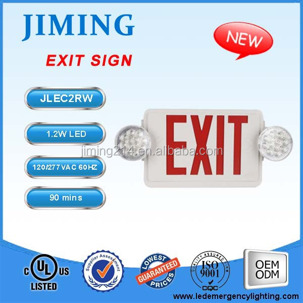 Jimiing- ul・culリストされている緊急ランプjlec2rw1507301423出口の標識仕入れ・メーカー・工場