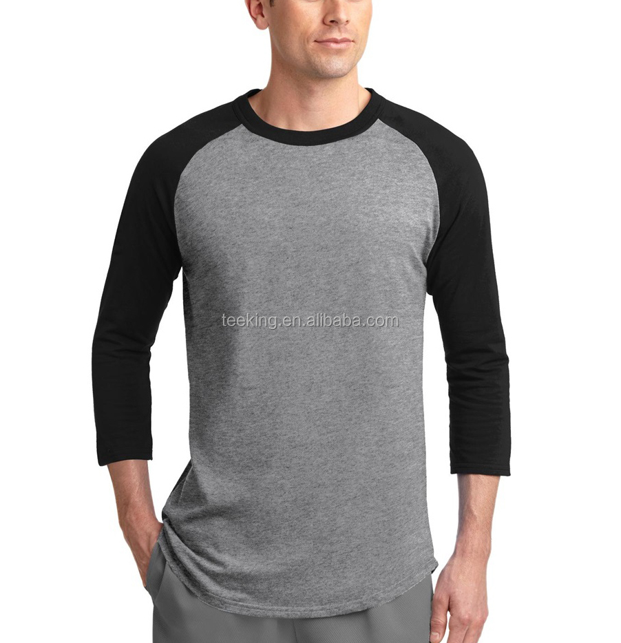 Tk6942 Blank Raglan 3/4 Sleeve Baseball T Shirt Wholesale Buy
