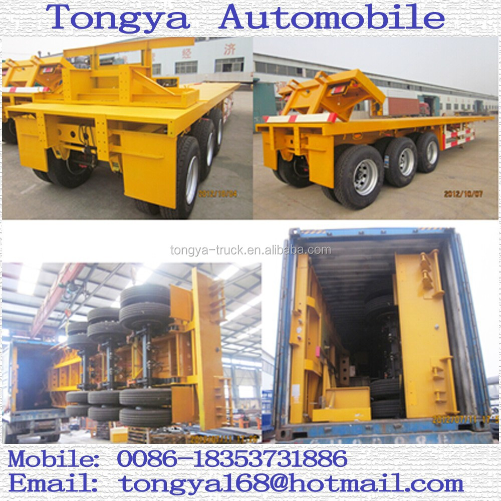 flatbed semi trailer manufacture tongya container flatbed truck