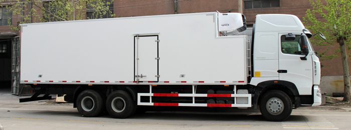 20ft 40ft 53ft refrigerated cargo trailer , meat tranport reefer trailer, 3 axle refrigerated semi trailer